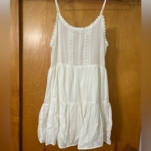 small white flowy dress🤍